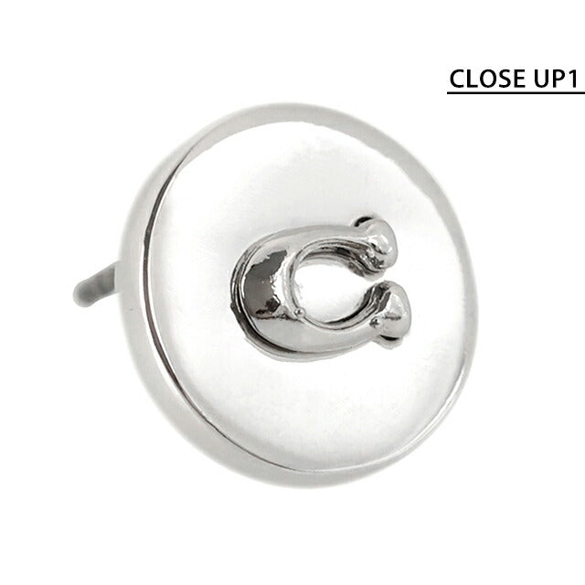 コーチ ピアス レディース ブランド COACH スタッド 両耳用 352957 RHO 030 シルバー アクセサリー 352957RHO030