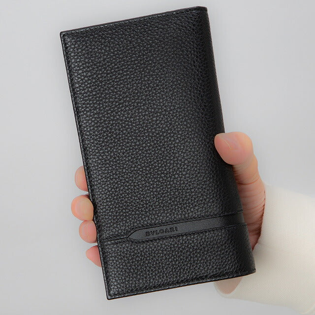 ブルガリ 長財布 メンズ ブランド BVLGARI 36966 BLK ブラック 36966-BLK