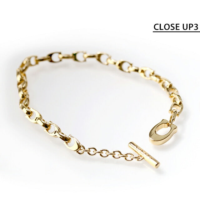 コーチ ブレスレット レディース ブランド COACH ロゴ 376745 GLD 710 ゴールド アクセサリー 376745GLD710