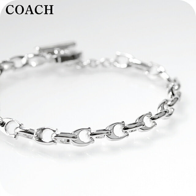 コーチ ブレスレット レディース ブランド COACH ロゴ 376745 RHO 030 シルバー アクセサリー 376745RHO030