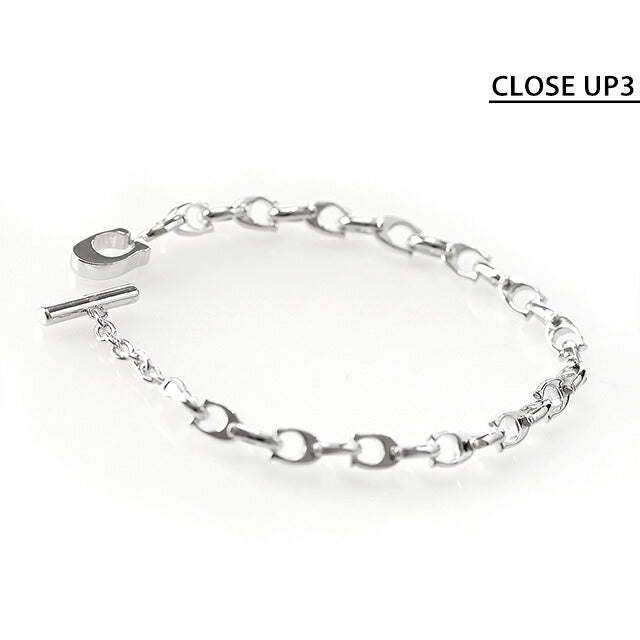 コーチ ブレスレット レディース ブランド COACH ロゴ 376745 RHO 030 シルバー アクセサリー 376745RHO030