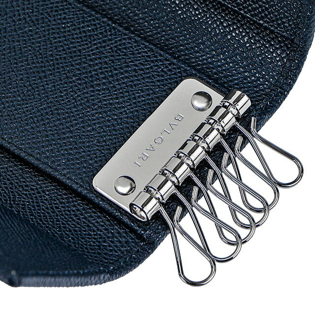 ブルガリ キーケース メンズ ブランド BVLGARI 39318 DSAP ネイビー 39318-DSAP