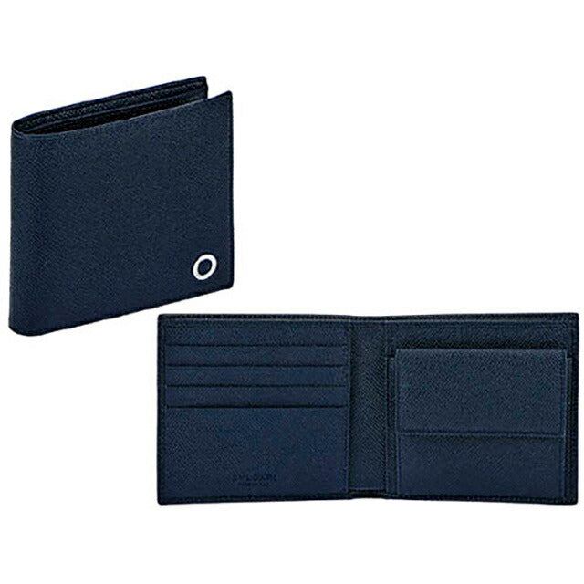 ブルガリ 二つ折り財布 メンズ ブランド BVLGARI 39324 DSAP デニムサファイア ウォレット 高級 おしゃれ プレゼント 実用的
