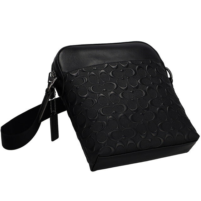 コーチ ショルダーバッグ メンズ ブランド COACH シグネチャー レザー 4009 QB BK 1 ブラック 4009-QB-BK-1