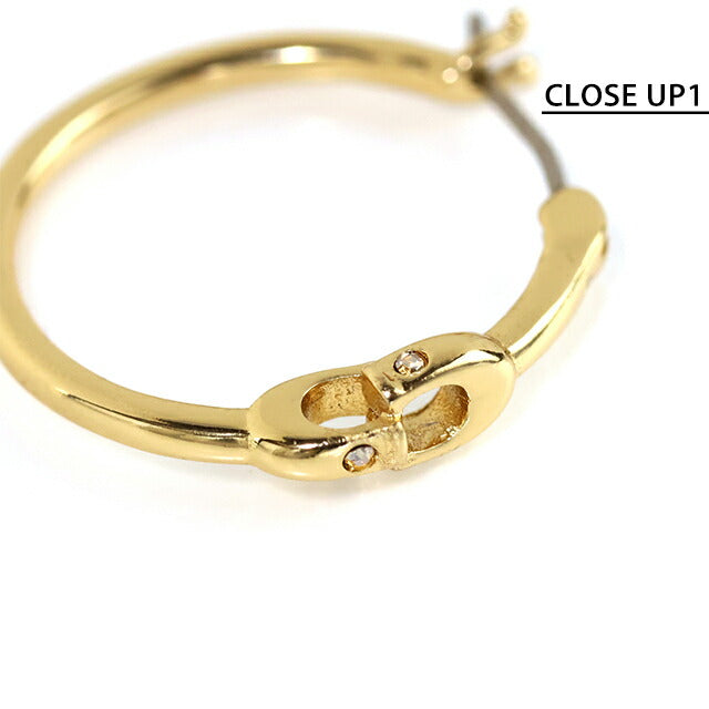 コーチ ピアス レディース ブランド COACH フープ 両耳用 408160 GLD 710 ゴールド アクセサリー 408160GLD710