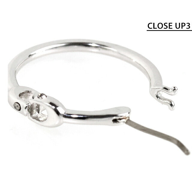 コーチ ピアス レディース ブランド COACH フープ 両耳用 408160 RHO 030 シルバー アクセサリー 408160RHO030