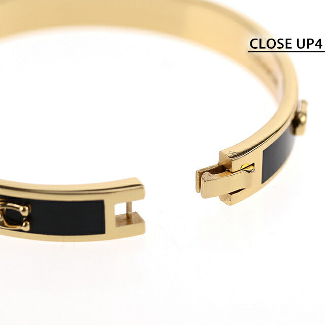 コーチ バングル レディース ブランド COACH ロゴ 422719 GLD 001 ゴールド ブラック アクセサリー 422719GLD001