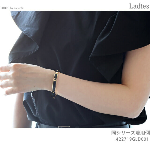 コーチ バングル レディース ブランド COACH ロゴ 422719 GLD 001 ゴールド ブラック アクセサリー 422719GLD001