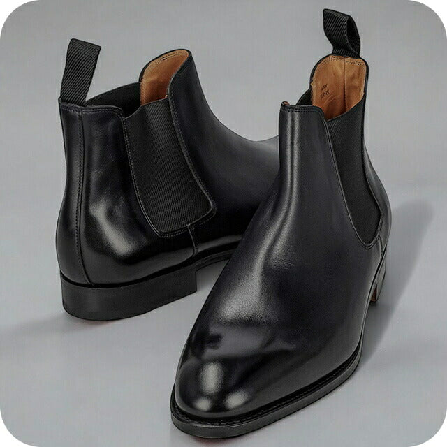 ジョンロブ サイドゴアブーツ メンズ ブランド JOHN LOBB レザー 424041L ブラック 424041L-1R-9