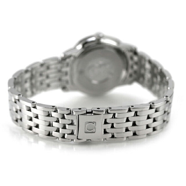 オメガ デ・ヴィル プレステージ 27.4mm クォーツ 電池式 腕時計 ブランド レディース ダイヤモンド OMEGA 424.10.27.60.56.002 アナログ グレー スイス製 424-10-27-60-56-002