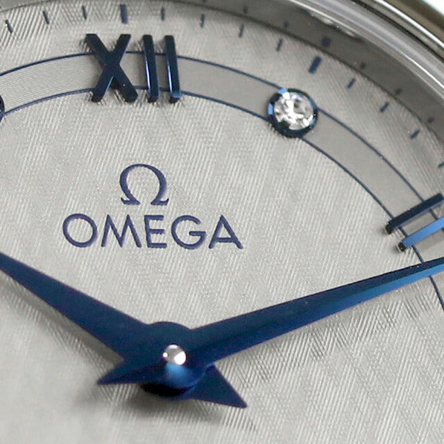 オメガ デ・ヴィル プレステージ 27.4mm クォーツ 電池式 腕時計 ブランド レディース ダイヤモンド OMEGA 424.10.27.60.56.002 アナログ グレー スイス製 424-10-27-60-56-002