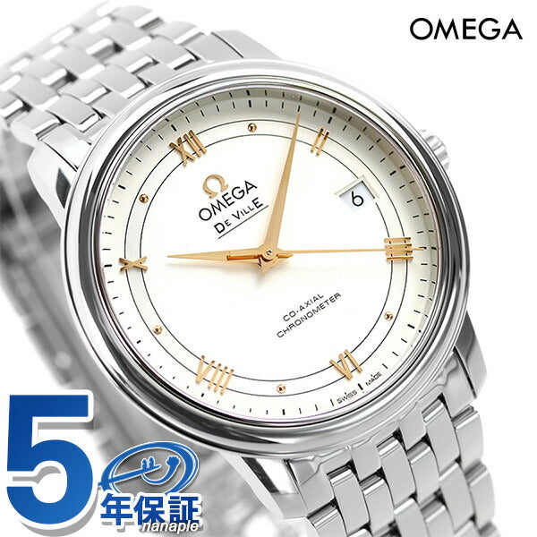 オメガ デビル プレステージ コーアクシャル クロノメーター 36.8mm 自動巻き 機械式 メンズ 腕時計 ブランド 424.10.37.20.02.002 OMEGA 424-10-37-20-02-002