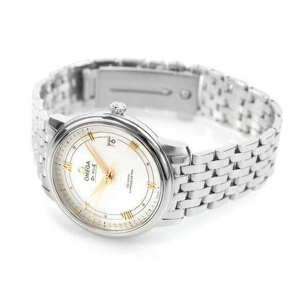 オメガ デビル プレステージ コーアクシャル クロノメーター 36.8mm 自動巻き 機械式 メンズ 腕時計 ブランド 424.10.37.20.02.002 OMEGA 424-10-37-20-02-002