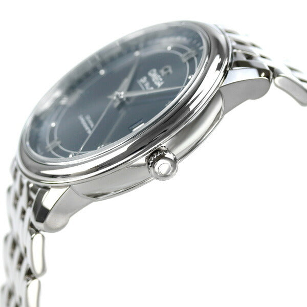 オメガ デビル プレステージ コーアクシャル クロノメーター 36.8mm 自動巻き 機械式 メンズ 腕時計 ブランド 424.10.37.20.03.002 OMEGA ブルー 424-10-37-20-03-002