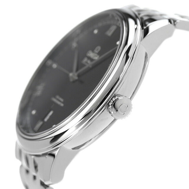 オメガ デビル プレステージ コーアクシャル クロノメーター 39.5mm 自動巻き 腕時計 ブランド メンズ OMEGA 424.10.40.20.01.002 ブラック 424-10-40-20-01-002