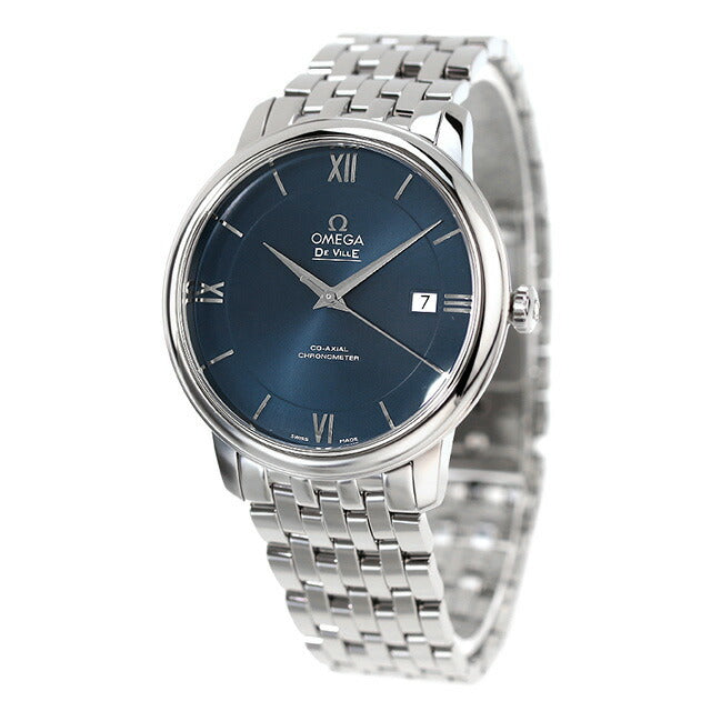 オメガ デビル プレステージ 39.5mm 自動巻き ダークブルー 424.10.40.20.03.001 OMEGA メンズ 腕時計 時計 424-10-40-20-03-001