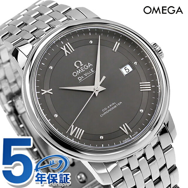 オメガ デビル プレステージ 39.5mm 自動巻き グレーシルバー 424.10.40.20.06.001 OMEGA メンズ 腕時計 時計 424-10-40-20-06-001