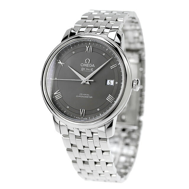 オメガ デビル プレステージ 39.5mm 自動巻き グレーシルバー 424.10.40.20.06.001 OMEGA メンズ 腕時計 時計 424-10-40-20-06-001