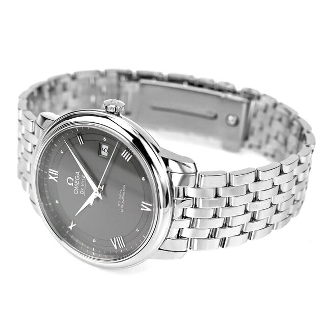 オメガ デビル プレステージ 39.5mm 自動巻き グレーシルバー 424.10.40.20.06.001 OMEGA メンズ 腕時計 時計 424-10-40-20-06-001