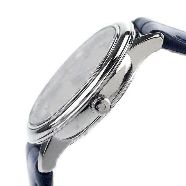 オメガ デビル プレステージ 27mm クオーツ 腕時計 ブランド レディース ダイヤモンド OMEGA 424.13.27.60.56.001 アナログ グレー ネイビー スイス製 424-13-27-60-56-001