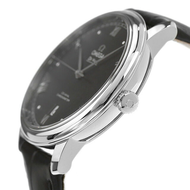 オメガ デビル プレステージ 39.5mm 自動巻き 腕時計 ブランド メンズ OMEGA 424.13.40.20.01.002 アナログ ブラック 黒 スイス製 424-13-40-20-01-002