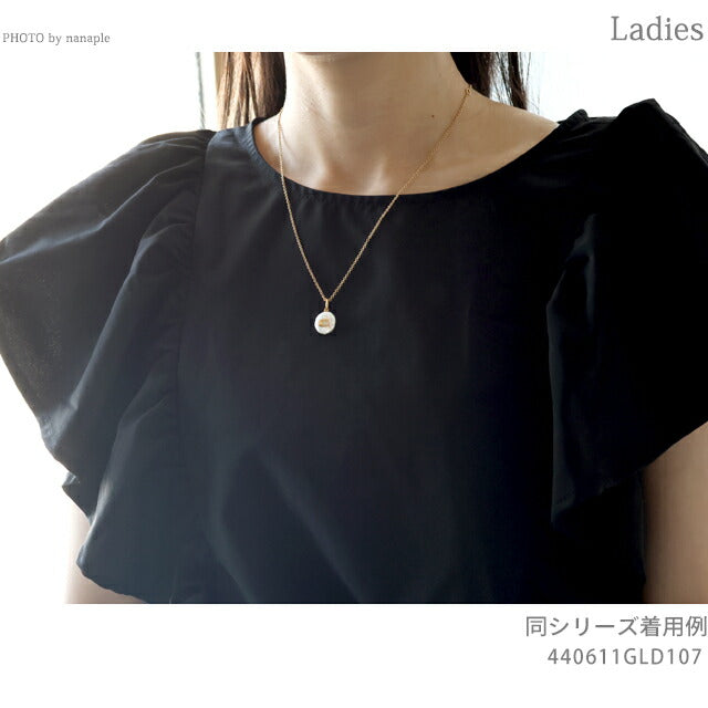 コーチ ネックレス レディース ブランド COACH ペンダント ロゴ 440611 GLD 107 ゴールド ホワイト アクセサリー 440611GLD107