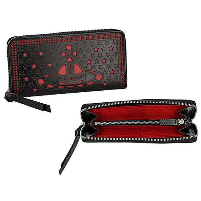 ヴィヴィアン・ウエストウッド 長財布 レディース ブランド Vivienne Westwood 5106005MW-L00CP SHINY BLACK/RED ブラック/レッド ウォレット 高級 おしゃれ プレゼント 実用的