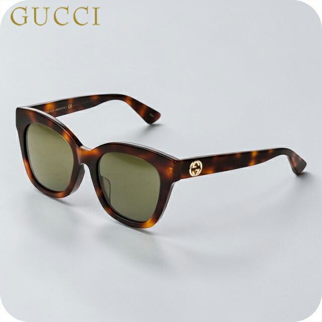 【瀬戸大橋店】 中古 GUCCI | グッチ サングラス GG0029SA サイズ：52□20 145 ブラウン 【135】 GUCCI - 【瀬戸大橋店】 中古 GUCCI | グッチ サングラス キャットアイ
