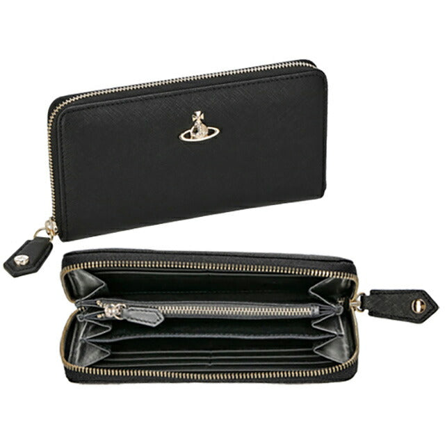 ヴィヴィアン・ウエストウッド 長財布 レディース ブランド Vivienne Westwood 51050023 ブラック 51050023SAFF-BLK-N403