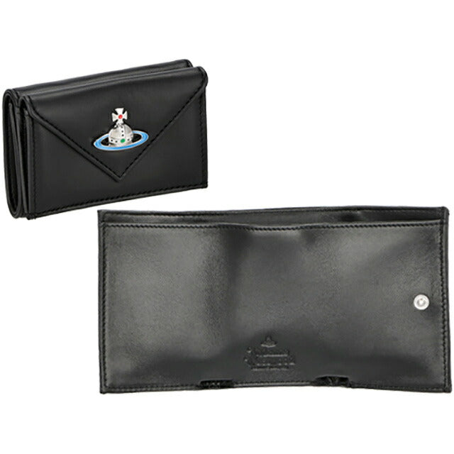 ヴィヴィアン・ウエストウッド 三つ折り財布 レディース ブランド Vivienne Westwood 51150009 ブラック 51150009NAPPA-BLK-N403
