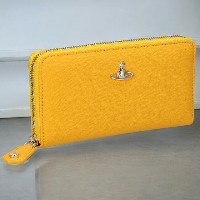 ヴィヴィアン・ウエストウッド 長財布 レディース ブランド Vivienne Westwood 51050023 イエロー 51050023SAFF-YEL-E401