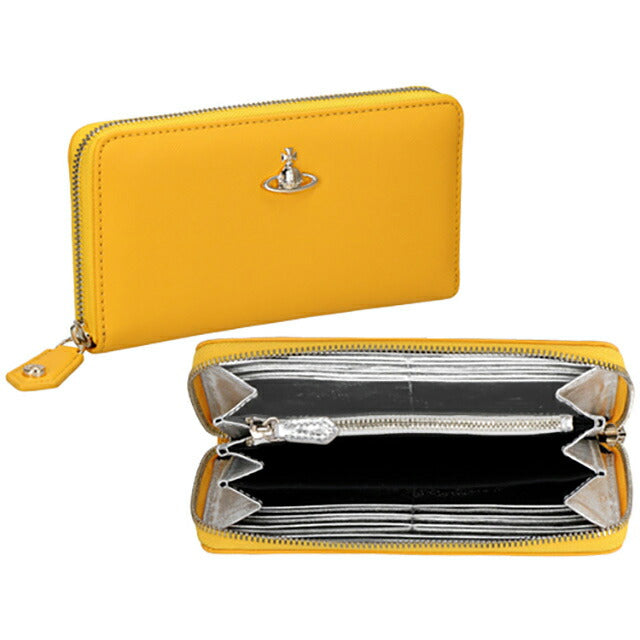 ヴィヴィアン・ウエストウッド 長財布 レディース ブランド Vivienne Westwood 51050023 イエロー 51050023SAFF-YEL-E401