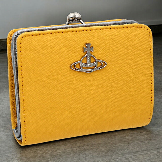 ヴィヴィアン・ウエストウッド 二つ折り財布 レディース ブランド Vivienne Westwood 51010020 イエロー 51010020SAFF-YEL-E401