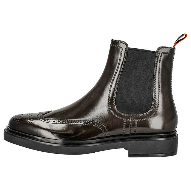 サントーニ サイドゴアブーツ メンズ ブランド Santoni レザー MGWB17855-NERIP ブラウン MGWB17855NERIP-FGG76-8-5