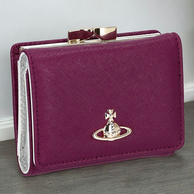 ヴィヴィアン・ウエストウッド 三つ折り財布 レディース ブランド Vivienne Westwood 51010018 パープル 51010018SAFF-PPL-J401