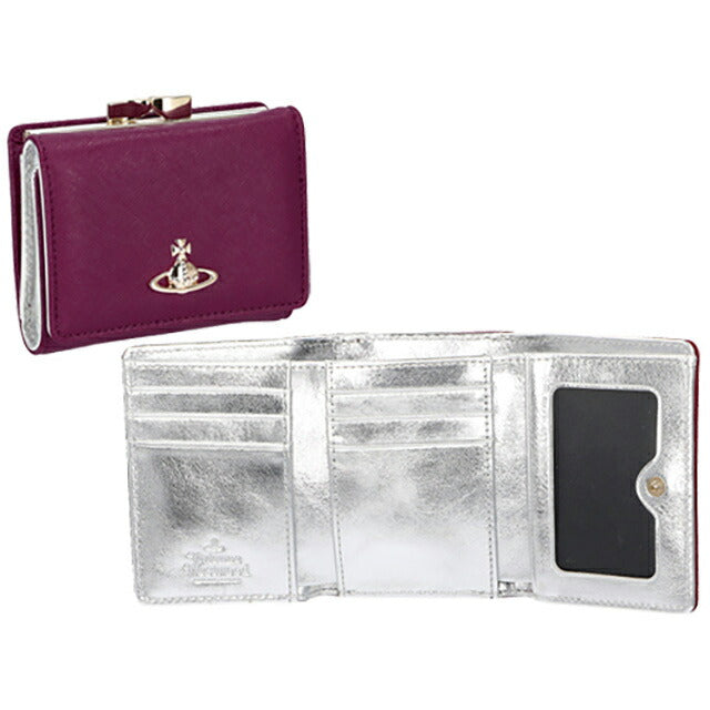 ヴィヴィアン・ウエストウッド 三つ折り財布 レディース ブランド Vivienne Westwood 51010018 パープル 51010018SAFF-PPL-J401