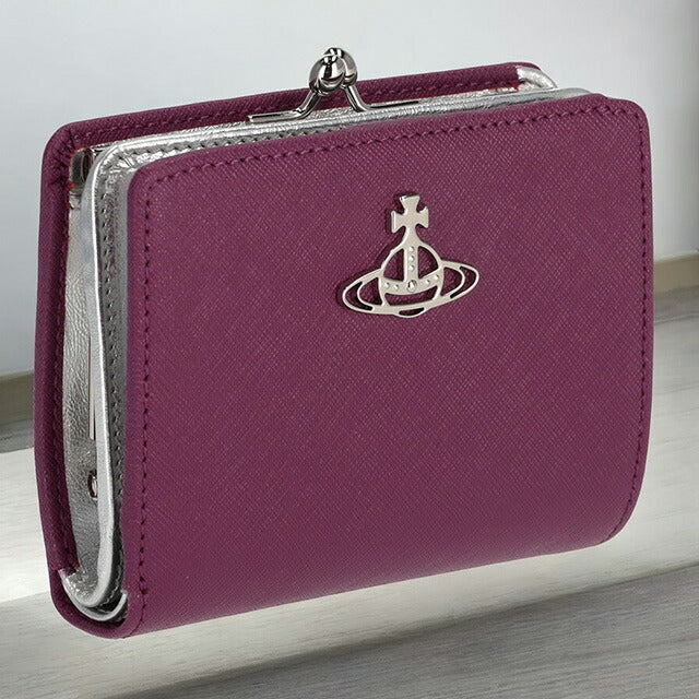 ヴィヴィアン・ウエストウッド 二つ折り財布 レディース ブランド Vivienne Westwood 51010020 パープル 51010020SAFF-PPL-J401