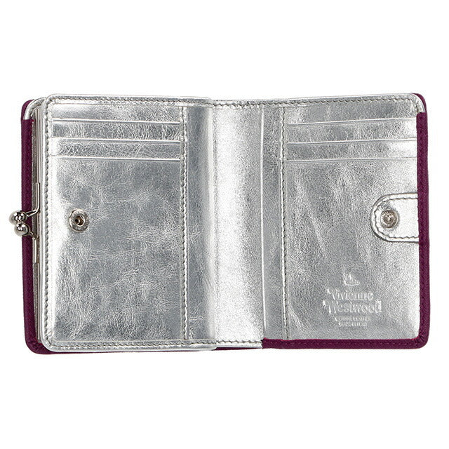 ヴィヴィアン・ウエストウッド 二つ折り財布 レディース ブランド Vivienne Westwood 51010020 パープル 51010020SAFF-PPL-J401