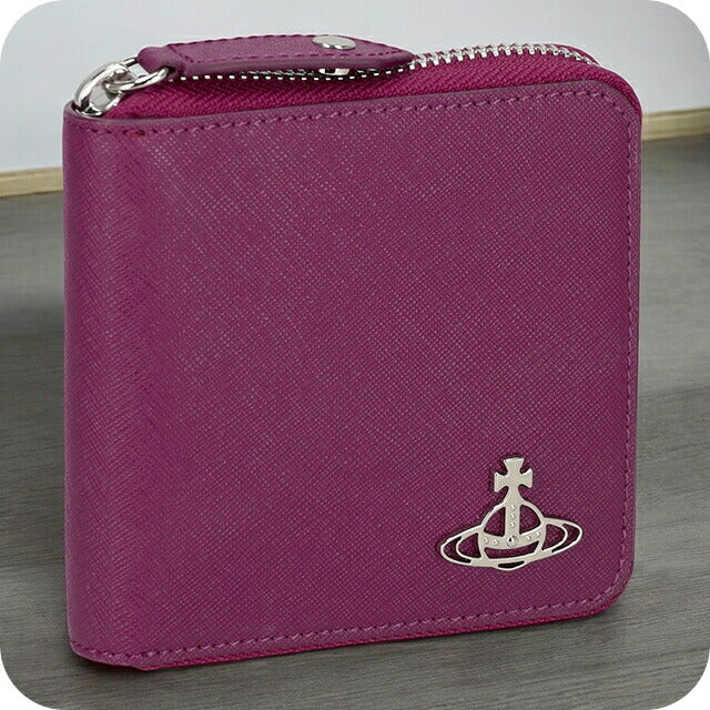 ヴィヴィアン・ウエストウッド 二つ折り財布 レディース ブランド Vivienne Westwood 51010043 パープル 51010043SAFF-PPL-J401