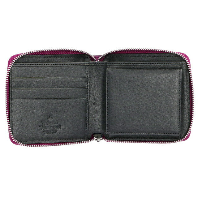 ヴィヴィアン・ウエストウッド 二つ折り財布 レディース ブランド Vivienne Westwood 51010043 パープル 51010043SAFF-PPL-J401