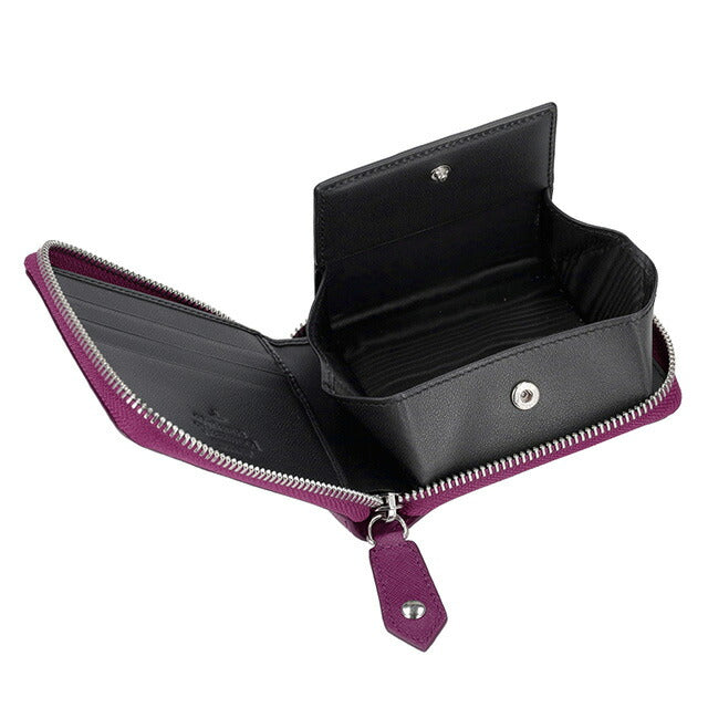 ヴィヴィアン・ウエストウッド 二つ折り財布 レディース ブランド Vivienne Westwood 51010043 パープル 51010043SAFF-PPL-J401