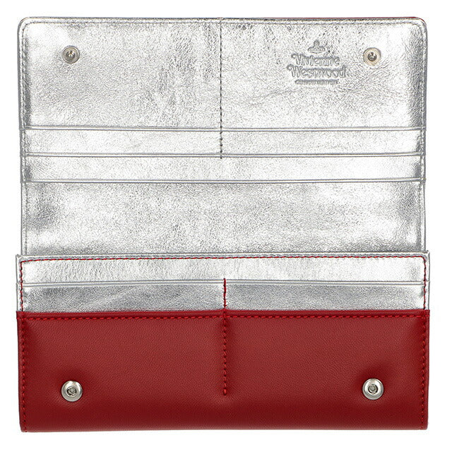 ヴィヴィアン・ウエストウッド 長財布 レディース ブランド Vivienne Westwood 51040027 レッド 51040027NAPPA-RD-SV-H404