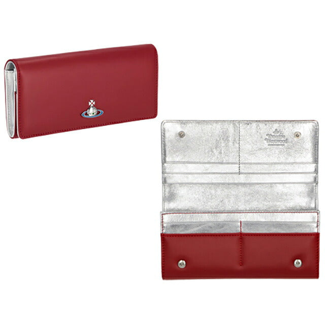 ヴィヴィアン・ウエストウッド 長財布 レディース ブランド Vivienne Westwood 51040027 レッド 51040027NAPPA-RD-SV-H404