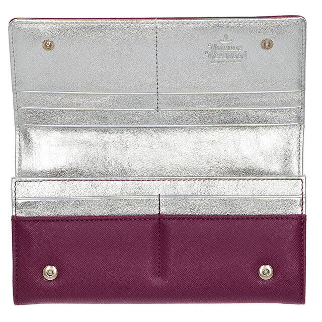ヴィヴィアン・ウエストウッド 長財布 レディース ブランド Vivienne Westwood 51040027 パープル 51040027SAFF-PPL-J401