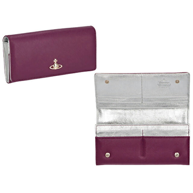 ヴィヴィアン・ウエストウッド 長財布 レディース ブランド Vivienne Westwood 51040027 パープル 51040027SAFF-PPL-J401