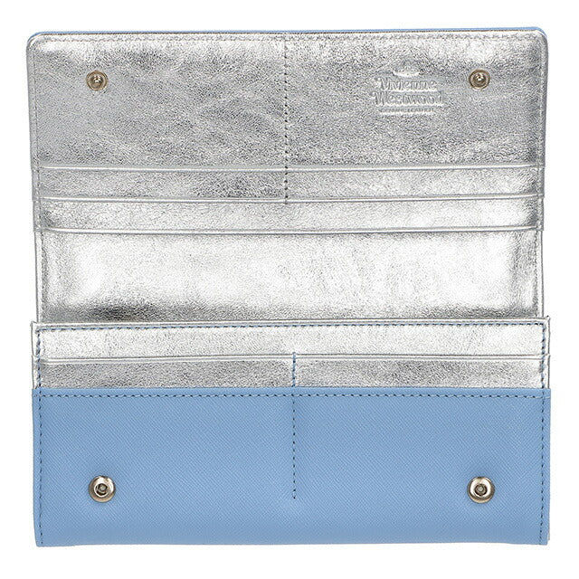 ヴィヴィアン・ウエストウッド 長財布 レディース ブランド Vivienne Westwood 51040027 ライトブルー 51040027SAFF-LBL-K403