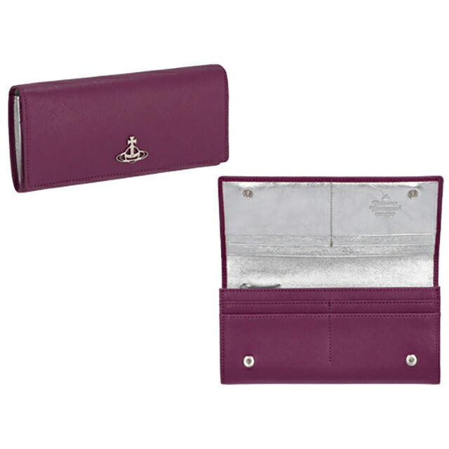 ヴィヴィアン・ウエストウッド 長財布 レディース ブランド Vivienne Westwood 51120005 パープル 51120005SAFF-PPL-J401