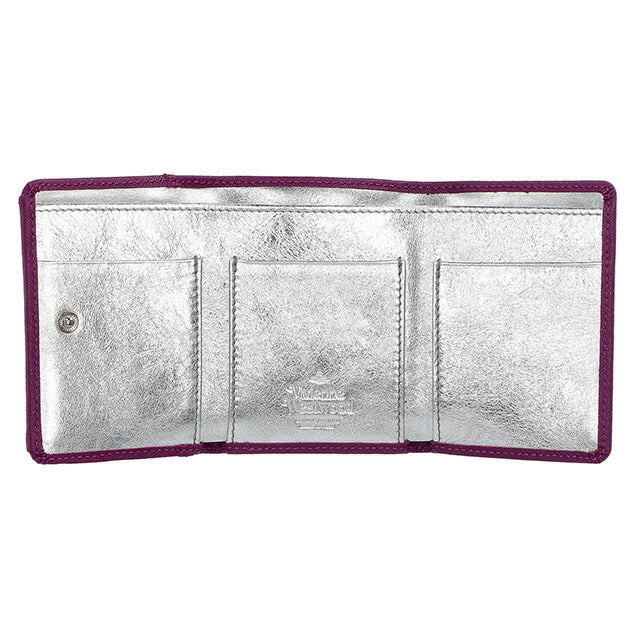 ヴィヴィアン・ウエストウッド 三つ折り財布 レディース ブランド Vivienne Westwood 52010013 パープル 52010013SAFF-PPL-J401