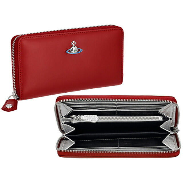 ヴィヴィアン・ウエストウッド 長財布 レディース ブランド Vivienne Westwood レザー 51050023 レッド 51050023NAPPA-RD-SV-H404