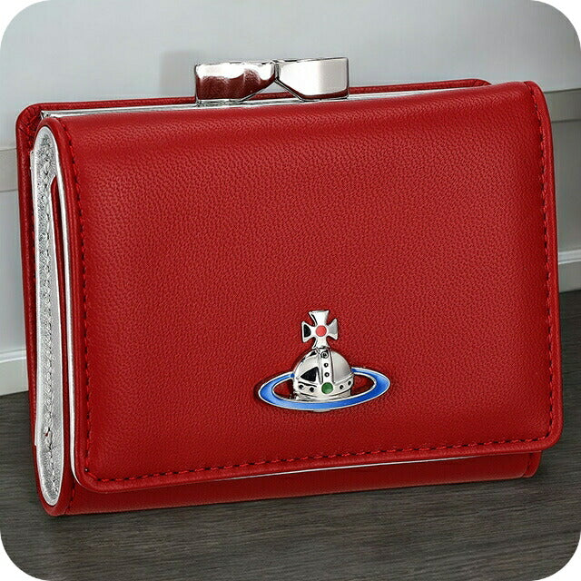 ヴィヴィアン・ウエストウッド 三つ折り財布 レディース ブランド Vivienne Westwood 51010018 レッド 51010018NAPPA-RD-SV-H404